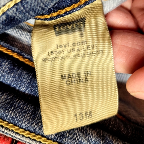 Levis Way Too Low Blue Denim Jeans - Picture 5 of 5